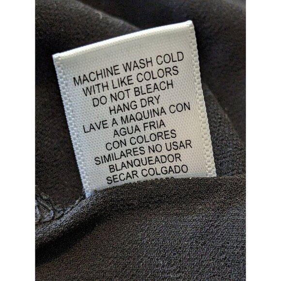 Zenana Outfitters Womens Lace Peplum Top Size Large Black Whimsigoth Witchy Goth - Picture 7 of 7